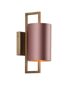 Hampstead Wall Light Antique Brass With Shade