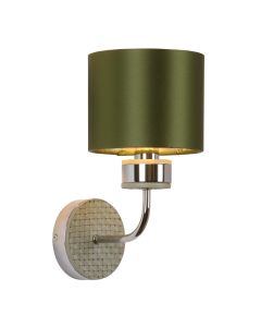 Hunter Wall Light Polished Chrome With Bespoke Shade