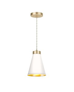Hyde Single Pendant Butter Brass and Bespoke