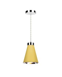 Hyde Single Pendant Polished Chrome and Lemondrop