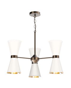 Hyde 6 Light Pendant Antique Brass and Bespoke