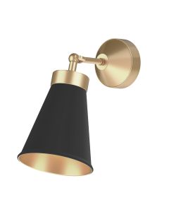 Hyde Wall Light Butter Brass and Black