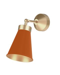 Hyde Wall Light Butter Brass and Marmalade