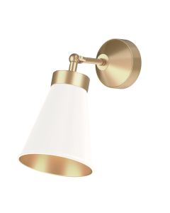 Hyde Wall Light Butter Brass and Bespoke