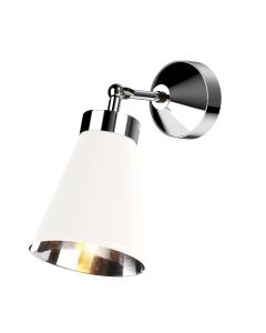 Hyde Wall Light Polished Chrome and Arctic White