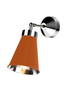Hyde Wall Light Polished Chrome and Marmalade