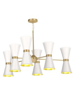 Hyde 12 Light Pendant Butter Brass and Bespoke