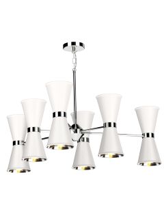 Hyde 12 Light Pendant Polished Chrome and Bespoke