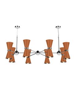 Hyde 16 Light Pendant Polished Chrome and Marmalade