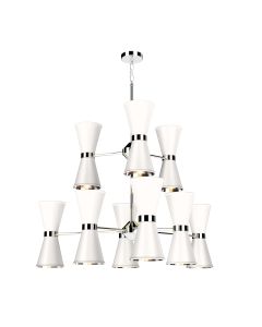 Hyde 18 Light Pendant Polished Chrome and Arctic White