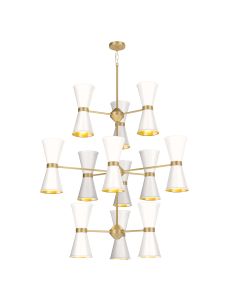 Hyde 24 Light Pendant Butter Brass and Bespoke