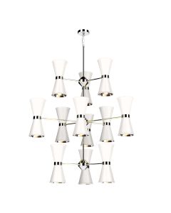 Hyde 24 Light Pendant Polished Chrome and Arctic White