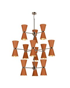 Hyde 24 Light Pendant Antique Brass and Marmalade