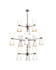 Hyde 24 Light Pendant Antique Brass and Bespoke