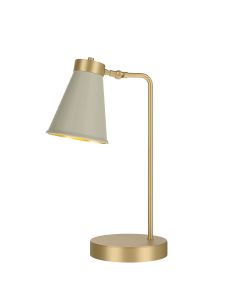 Hyde Table Lamp Butter Brass and Pebble