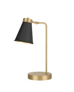 Hyde Table Lamp Butter Brass and Black