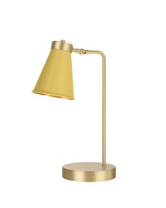 Hyde Table Lamp Butter Brass and Lemondrop
