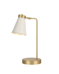 Hyde Table Lamp Butter Brass and Coconut