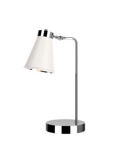 Hyde Table Lamp Polished Chrome and Arctic White