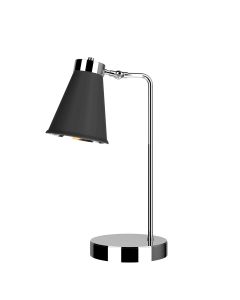 Hyde Table Lamp Polished Chrome and Black