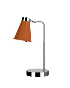 Hyde Table Lamp Polished Chrome and Marmalade