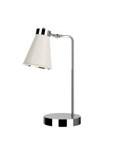 Hyde Table Lamp Polished Chrome and Coconut