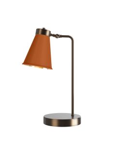 Hyde Table Lamp Antique Brass and Marmalade