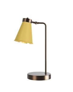 Hyde Table Lamp Antique Brass and Lemondrop