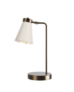 Hyde Table Lamp Antique Brass and Coconut