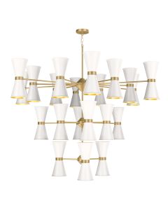 Hyde 42 Light Pendant Butter Brass and Bespoke