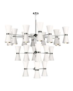 Hyde 42 Light Pendant Polished Chrome and Arctic White