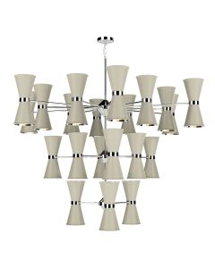 Hyde 42 Light Pendant Polished Chrome and Pebble