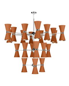 Hyde 42 Light Pendant Polished Chrome and Marmalade