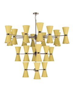 Hyde 42 Light Pendant Antique Brass and Lemondrop