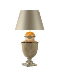 Lattice Table Lamp Cream/Gold Base Only