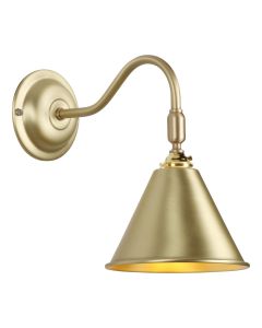 London Adjustable Wall Light Butter Brass
