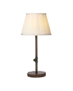 Loxley Table Lamp Polished Bronze With Shade
