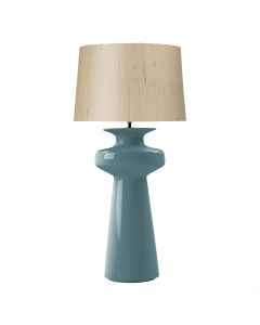Lustre Table Lamp River Blue Ceramic Base Only