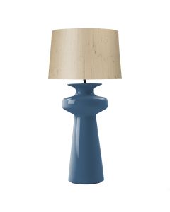 Lustre Table Lamp Persian Blue Ceramic Base Only