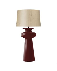 Lustre Table Lamp Aubergine Ceramic Base Only
