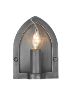 Lindisfarne Wall Light Pewter