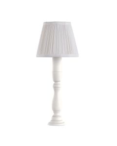 Newel Table Lamp Arctic White With Shade