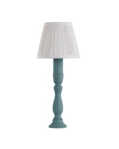 Newel Table Lamp River Blue With Shade