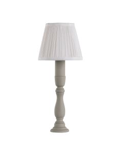 Newel Table Lamp Powder Grey With Shade