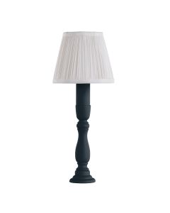 Newel Table Lamp Smoke Blue With Shade
