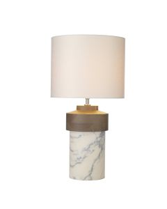 Nomad Table Lamp Marble and Wood Base Only