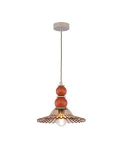 Nueva Pendant Tobacco Glass and Marmalade