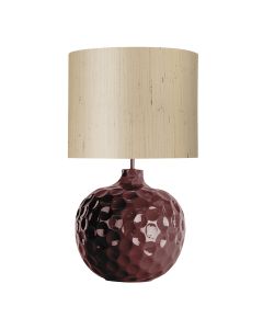 Odyssey Table Lamp Aubergine Ceramic Base Only