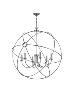 Orb 6 Light Pendant Aged Silver Fitting Only