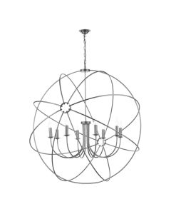 Orb 8 Light Pendant Aged Silver Fitting Only